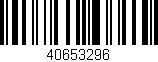 Código de barras (EAN, GTIN, SKU, ISBN): '40653296'