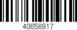 Código de barras (EAN, GTIN, SKU, ISBN): '40658917'