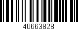 Código de barras (EAN, GTIN, SKU, ISBN): '40663828'