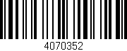 Código de barras (EAN, GTIN, SKU, ISBN): '4070352'