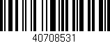 Código de barras (EAN, GTIN, SKU, ISBN): '40708531'