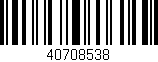 Código de barras (EAN, GTIN, SKU, ISBN): '40708538'