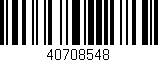 Código de barras (EAN, GTIN, SKU, ISBN): '40708548'