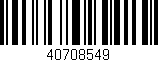 Código de barras (EAN, GTIN, SKU, ISBN): '40708549'