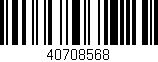 Código de barras (EAN, GTIN, SKU, ISBN): '40708568'