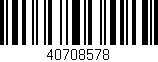 Código de barras (EAN, GTIN, SKU, ISBN): '40708578'