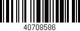 Código de barras (EAN, GTIN, SKU, ISBN): '40708586'