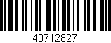 Código de barras (EAN, GTIN, SKU, ISBN): '40712827'