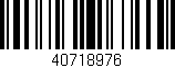 Código de barras (EAN, GTIN, SKU, ISBN): '40718976'