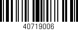 Código de barras (EAN, GTIN, SKU, ISBN): '40719006'