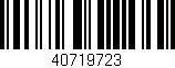 Código de barras (EAN, GTIN, SKU, ISBN): '40719723'