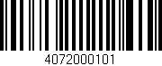 Código de barras (EAN, GTIN, SKU, ISBN): '4072000101'