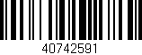 Código de barras (EAN, GTIN, SKU, ISBN): '40742591'