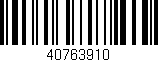Código de barras (EAN, GTIN, SKU, ISBN): '40763910'