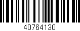 Código de barras (EAN, GTIN, SKU, ISBN): '40764130'
