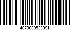 Código de barras (EAN, GTIN, SKU, ISBN): '4079800533991'