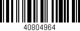 Código de barras (EAN, GTIN, SKU, ISBN): '40804964'