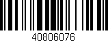 Código de barras (EAN, GTIN, SKU, ISBN): '40806076'