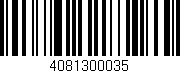 Código de barras (EAN, GTIN, SKU, ISBN): '4081300035'
