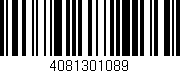 Código de barras (EAN, GTIN, SKU, ISBN): '4081301089'