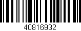 Código de barras (EAN, GTIN, SKU, ISBN): '40816932'