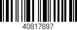 Código de barras (EAN, GTIN, SKU, ISBN): '40817897'