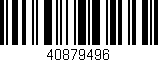 Código de barras (EAN, GTIN, SKU, ISBN): '40879496'
