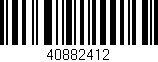 Código de barras (EAN, GTIN, SKU, ISBN): '40882412'