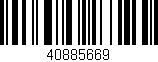 Código de barras (EAN, GTIN, SKU, ISBN): '40885669'