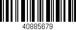 Código de barras (EAN, GTIN, SKU, ISBN): '40885679'
