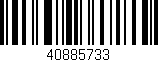 Código de barras (EAN, GTIN, SKU, ISBN): '40885733'