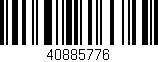 Código de barras (EAN, GTIN, SKU, ISBN): '40885776'