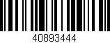 Código de barras (EAN, GTIN, SKU, ISBN): '40893444'