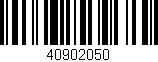 Código de barras (EAN, GTIN, SKU, ISBN): '40902050'