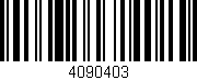 Código de barras (EAN, GTIN, SKU, ISBN): '4090403'