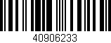 Código de barras (EAN, GTIN, SKU, ISBN): '40906233'