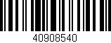 Código de barras (EAN, GTIN, SKU, ISBN): '40908540'
