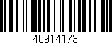 Código de barras (EAN, GTIN, SKU, ISBN): '40914173'