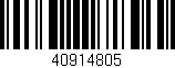 Código de barras (EAN, GTIN, SKU, ISBN): '40914805'