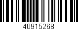 Código de barras (EAN, GTIN, SKU, ISBN): '40915268'