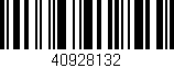 Código de barras (EAN, GTIN, SKU, ISBN): '40928132'