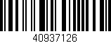 Código de barras (EAN, GTIN, SKU, ISBN): '40937126'