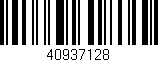 Código de barras (EAN, GTIN, SKU, ISBN): '40937128'