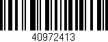 Código de barras (EAN, GTIN, SKU, ISBN): '40972413'