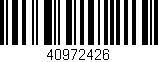 Código de barras (EAN, GTIN, SKU, ISBN): '40972426'