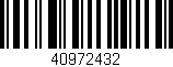 Código de barras (EAN, GTIN, SKU, ISBN): '40972432'