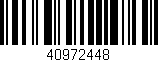 Código de barras (EAN, GTIN, SKU, ISBN): '40972448'
