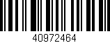 Código de barras (EAN, GTIN, SKU, ISBN): '40972464'