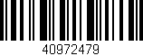 Código de barras (EAN, GTIN, SKU, ISBN): '40972479'
