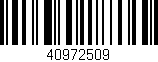 Código de barras (EAN, GTIN, SKU, ISBN): '40972509'
